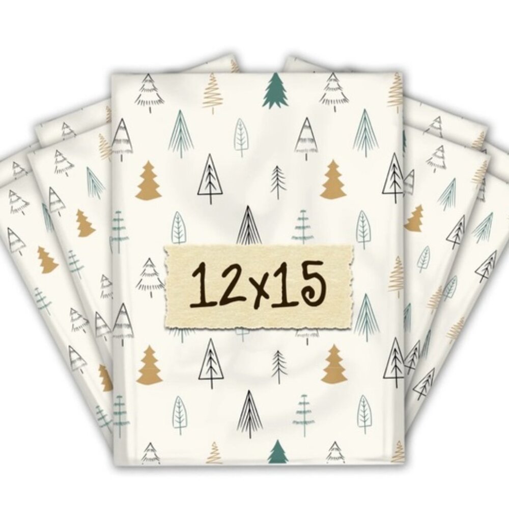 POLYMAILERS Elegant Trees Set of 10 12x15